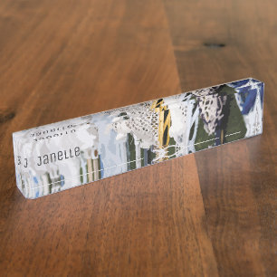 Waterverf Lacrosse Sticks Naambordje