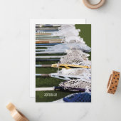 Waterverf Lacrosse Sticks Notitiekaartje (Voorkant / Achterkant in situ)