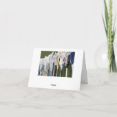 Waterverf Lacrosse Sticks Notitiekaartje (Achterkant)