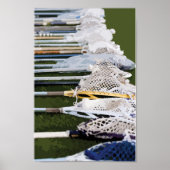 Waterverf Lacrosse Sticks Poster (Voorkant)