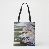 Waterverf Lacrosse Sticks Tote Bag (Voorkant)