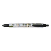 Waterverf Lacrosse Sticks Zwarte Inkt Pen (Achterkant)