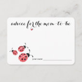 Waterverf Ladybug Advice voor Kaart van het Baby s (Voorkant)