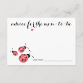 Waterverf Ladybug Advice voor Kaart van het Baby s (Voorkant)