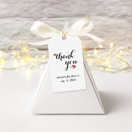 Waterverf Ladybug Baby shower Favor Tags Cadeaulabel