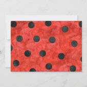 Waterverf Ladybug Birthday nodigt met foto uit Kaart (Achterkant)