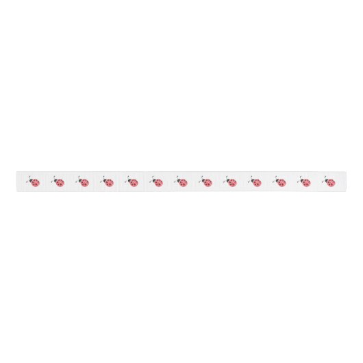 Waterverf Ladybug Grosgrain Ribbon Grosgrain Lint (Voorkant)