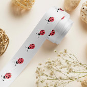 Waterverf Ladybug Grosgrain Ribbon Grosgrain Lint