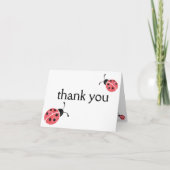 Waterverf Ladybug Hartelijk dank voor kaarten (Voorkant)