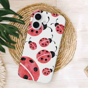 Waterverf Ladybug iPhone Case