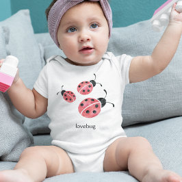 Waterverf Ladybug Lovebug Baby Bodysuit