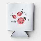 Waterverf Ladybug Persoonlijk Blikjeskoeler (Voorkant)