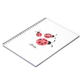 Waterverf Ladybug Persoonlijk Notitieboek (Linkerzijde)
