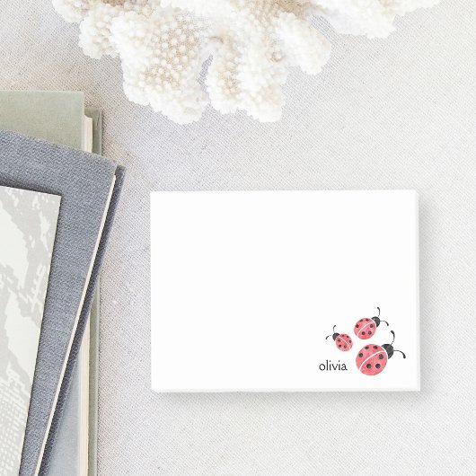 Waterverf Ladybug Persoonlijke Post-it notities Post-it® Notes