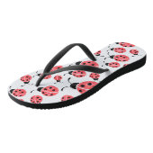 Waterverf Ladybug Print Flops Teenslippers (Schuin)