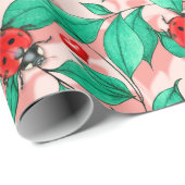 Waterverf Ladybugs-opvulpapier Cadeaupapier (Rol Hoek)