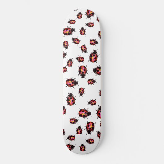 Waterverf Ladybugs-patroon Persoonlijk Skateboard (Voorkant)