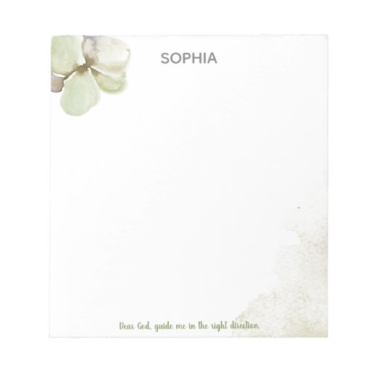 Waterverf Lager Lieve God Gids me Notitieblok (Voorkant)