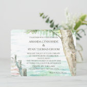 Waterverf Lake and Tree Kaart (Staand voorkant)