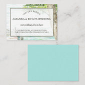 Waterverf Lake bruiloft informatie invoegen Informatiekaartje (Voorkant / Achterkant)