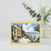 Waterverf Lake Maggiore Stresa Hotel Simplon Briefkaart (Staand voorkant)