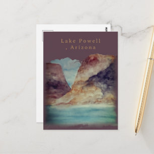 Waterverf Lake Powell Arizona Briefkaart