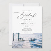 Waterverf Lakeside Lake Vrijgezellenfeest Kaart (Voorkant)