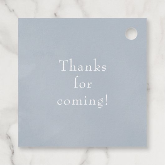 Waterverf Lakeside Wedding Monogram Crest Bedankjes Labels (Achterkant)