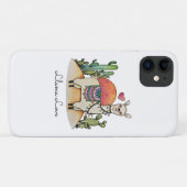 Waterverf lama met cactus Case-Mate iPhone case (Achterkant (horizontaal))
