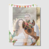 Waterverf lama Verjaardag Vellum Uitnodigingen (Offset (Koppel))