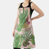 Waterverf lama's en cactussen. schort (Insitu)