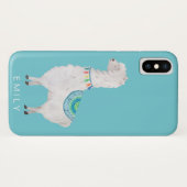 waterverf lama's schattig moderne hipster Case-Mate iPhone case (Achterkant (horizontaal))