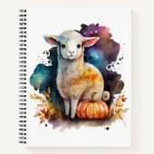 Waterverf Lamb Halloween Notitieboek (Voorkant)