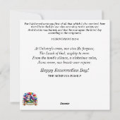 Waterverf Lamb Pastel Paasthee Party Feestdagenkaart (Achterkant)