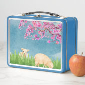 Waterverf Lambs Lunch Box – Schattigee Boerderij-g (In situ)