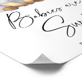 Waterverf lamsvlees - baby's zijn zoet poster (Hoek)