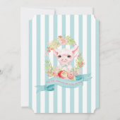 Waterverf Land Boerderijdieren Verjaardagsfeest Kaart (Achterkant)