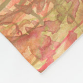 Waterverf Land Bos Landschapskunst Fleece Deken (Hoek)