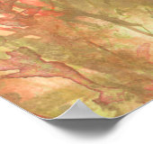 Waterverf Land Bos Landschapskunst Poster (Hoek)