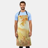 Waterverf Land Bos Landschapskunst Schort (Gedragen)