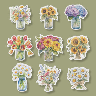Waterverf land Collectie Sticker