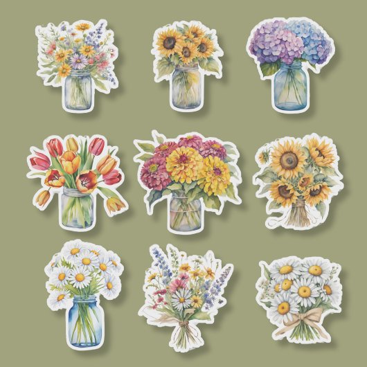 Waterverf land Collectie Sticker