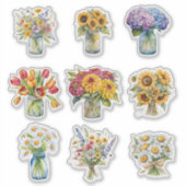 Waterverf land Collectie Sticker (Voorkant)