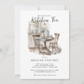 Waterverf Land Kitchen Tea Vrijgezellenfeest Kaart (Voorkant)