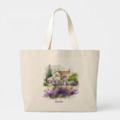 Waterverf Land van herkomst Grote Tote Bag (Achterkant)