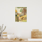 Waterverf landbouwhuisdieren geïllustreerd poster (Keuken)