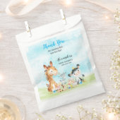 Waterverf landbouwhuisdieren Jongen Hartelijk dank Bedankzakje (Geknipt)