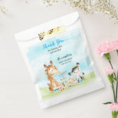 Waterverf landbouwhuisdieren Jongen Hartelijk dank Bedankzakje (Gezegeld)