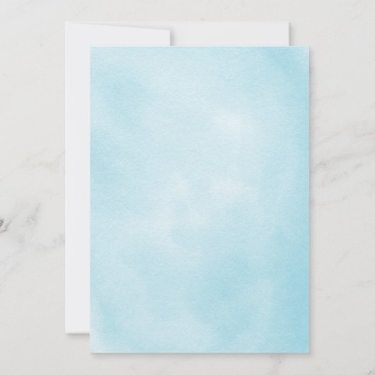 Waterverf landbouwhuisdieren | Uitnodiging tot Bab (Achterkant)