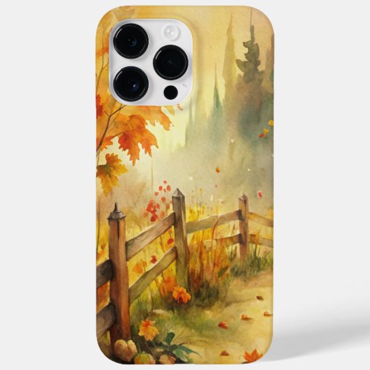 Waterverf Landelijk Herfstlandschap  Case-Mate iPhone Case (Achterkant)